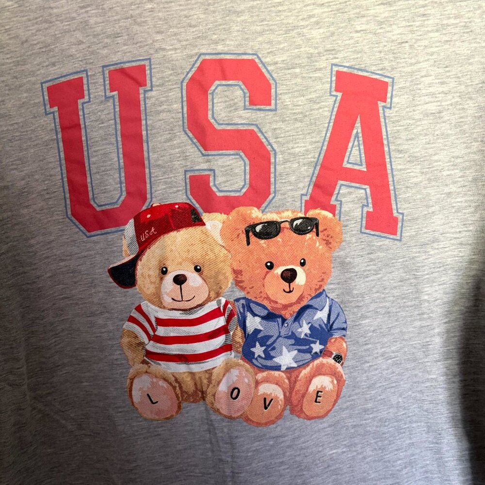 Torrid Classic Fit T-shirt USA 4th of July Bears Plus Size 4 - Picture 3 of 8